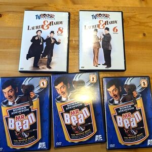 Mr Bean and laurel and Hardy dvds